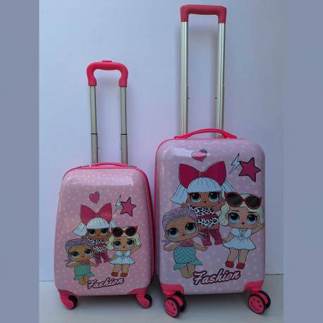 DECIJI KOFERI SET 2U1 MOD.40 LOL ROZE