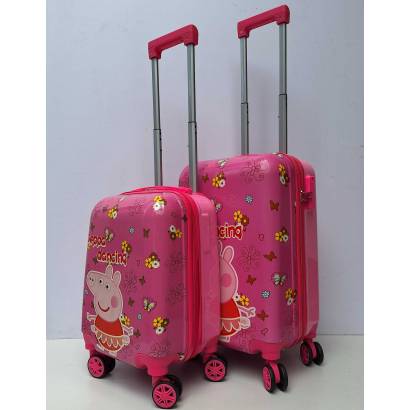 DECIJI KOFERI SET 2U1 MOD.18 PEPA PRASE ROZE