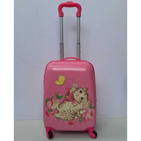 Deciji Kofer srednji MOD.38 ROZE MACKA