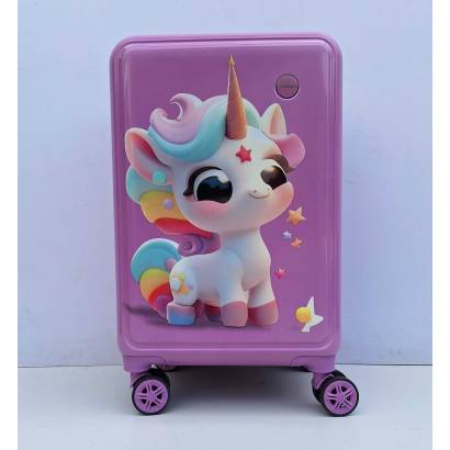 DECIJI KOFERI VELIKI MOD. 60 JEDNOROG LJUBICASTI