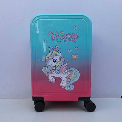 DECIJI KOFERI VELIKI MOD. 73 Jednorog tirkiz-roze