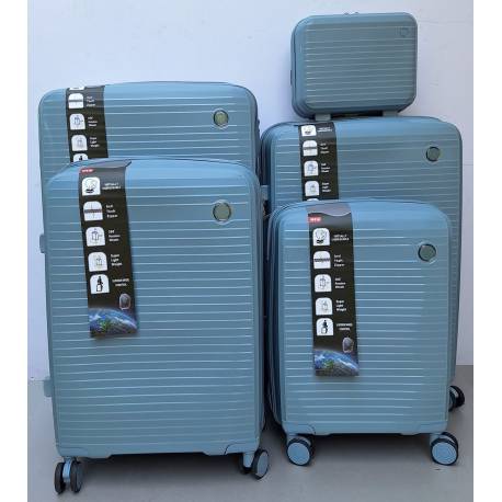 Set Kofera 5u1 Polipropilen PP166 svetlo plavi