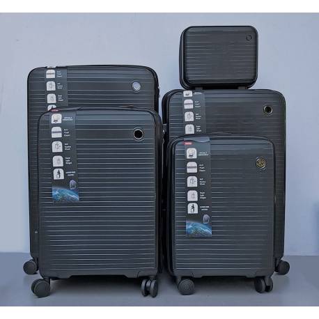 Set Kofera 5u1 Polipropilen PP166 crni