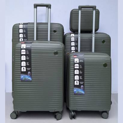Set Kofera 5u1 Polipropilen PP166 maslinasti
