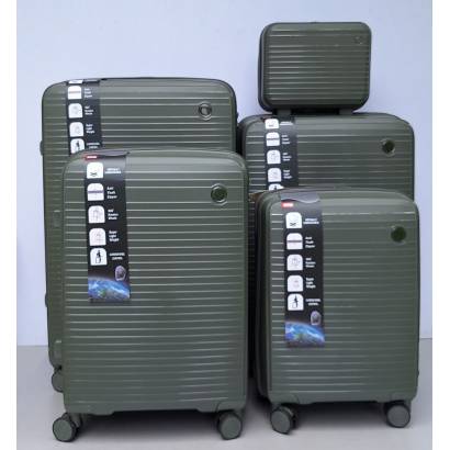 Set Kofera 5u1 Polipropilen PP166 maslinasti