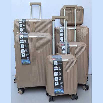 Set Kofera 6u1 Polipropilen PP801 zlatni