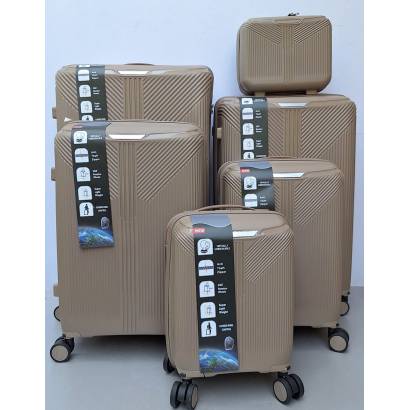 Set Kofera 6u1 Polipropilen PP801 zlatni