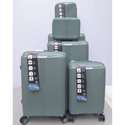Set Kofera 6u1 Polipropilen PP801 sivi
