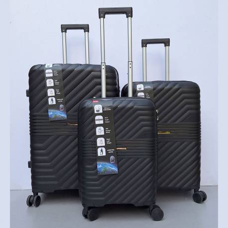 Set Kofera 3u1 Polipropilen PP06 crni