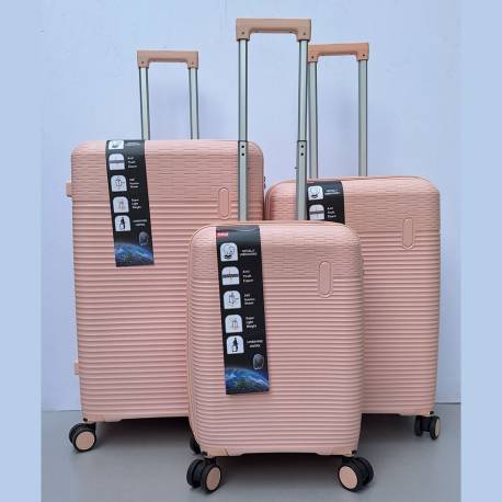 Set Kofera 3u1 Polipropilen PP604 roze
