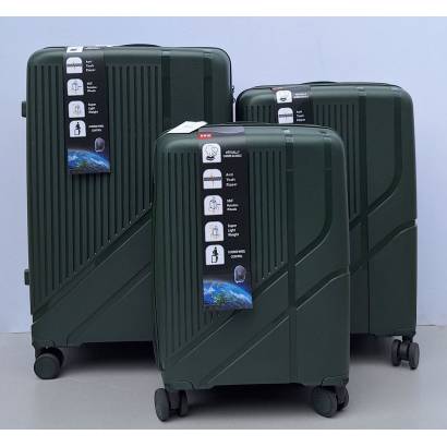 Set Kofera 3u1 Polipropilen PP701 maslinasti
