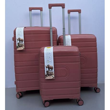 Set Kofera 3u1 Polipropilen PP095 tamno roze