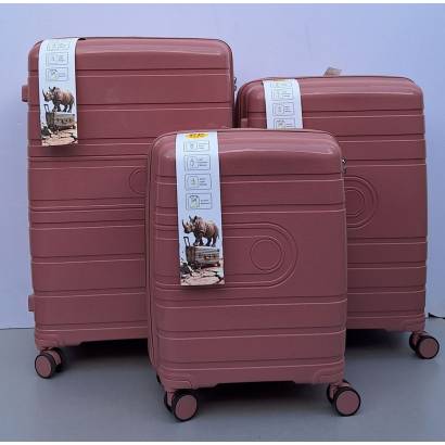 Set Kofera 3u1 Polipropilen PP095 tamno roze