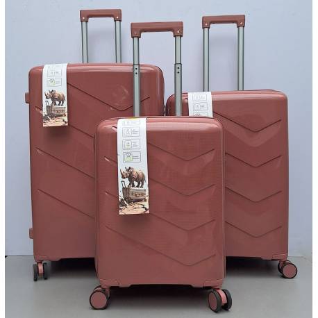 Set Kofera 3u1 Polipropilen PP102 tamno roze