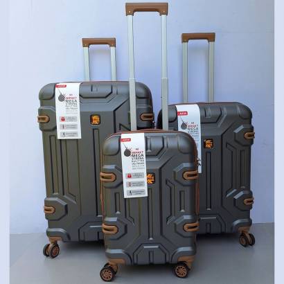 Set Kofera 3u1 Premijum Polikarbonat 025 tamno sivi