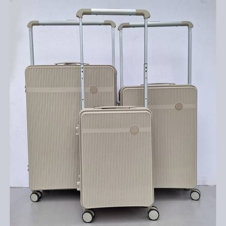 Set Kofera 3u1 PP807 krem  - široka ručka