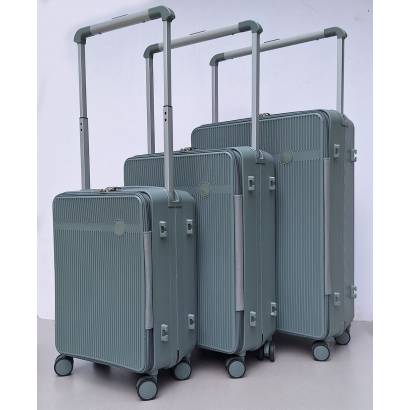Set Kofera 3u1 PP807 tamno sivi  - &scaron;iroka ručka