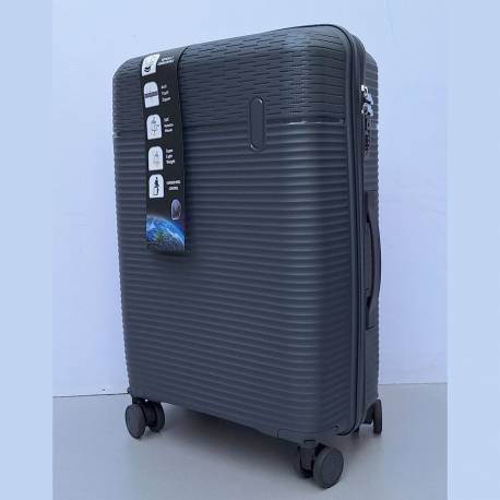 Srednji kofer Polipropilen PP604 tamno sivi