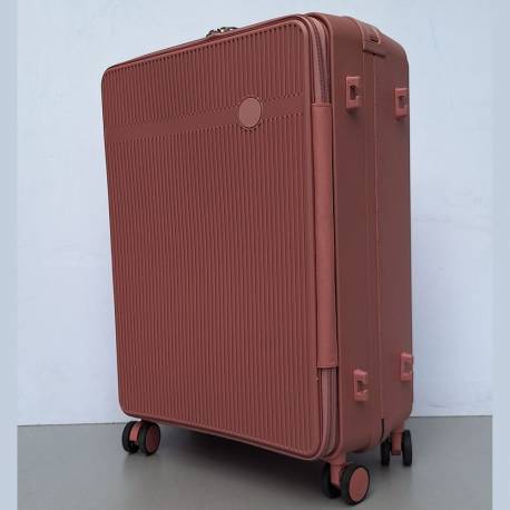 Srednji kofer Polipropilen PP807 tamno roze NEW DESIGN