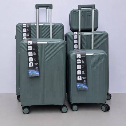 Set Kofera 6u1 Polipropilen PP801 sivi